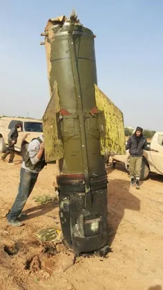 موشک عمل نکرده توچکای روسی در شمال حماه سوریه در تاریخ 7 