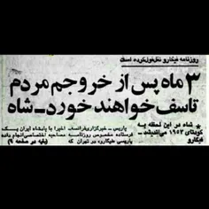 محمدرضا شاه پهلوی در مصاحبه با روزنامه فیگارو: 