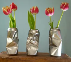 🔴 ساخت #گلدان دکوراتیو با #قوطی_فلزی نوشابه