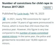 ⭕️‏تو فرانسه از تجاوز به کودکان به صورت قانونی حمایت میشه