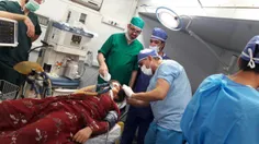 🔸 اولین جراحی مغز در بیمارستان صحرایی  سپاه سرپل‌ذهاب صور