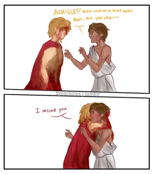 Achilles Patroclus😍 ❤ Greek gods Yaoii❤