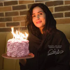 #پریناز_ایزدیار و کیک تولدش