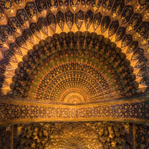 Ceiling artworks, Sheikh safi e Ardebili, Ardebil, Iran