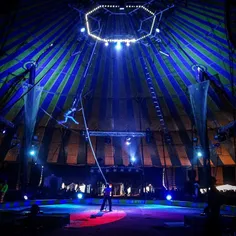 A member of the Rambo Circus performs in Pimri, India. Ph