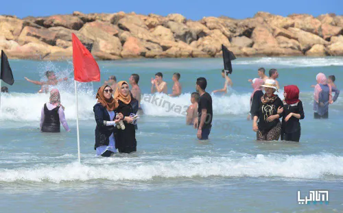 📷 حضور مسلمانان فلسطینی در سواحل «هرتزلیا» در روز عید قرب