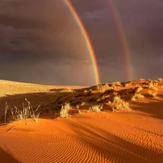 لحظه ای تاریخی و نادر در سال ۲۰۱۶ از رنگین کمانی زیبا در 