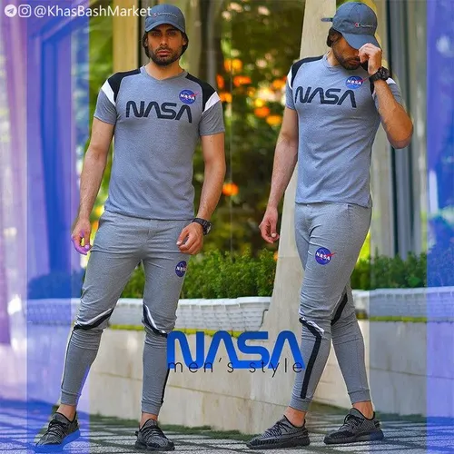 🔺 ست تیشرت و شلوار مردانه NASA - خاص باش مارکت