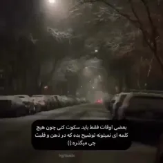 بعضی اوقات باید سکوت کنی چون....