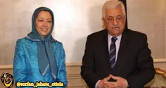 اولین تصویر منتشر شده از دیدار محمود عباس و مریم رجوی در 