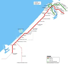 خط #مترو #دبی که در حال توسعه است