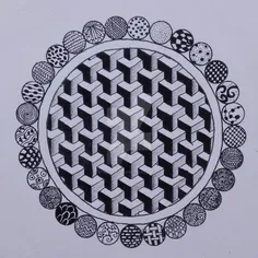 #drawing #geometric #handmade #mandala #opticalillusion #