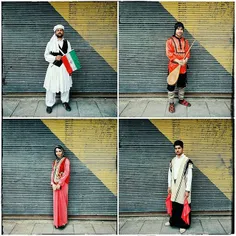 Today People wear traditional Iranian ethnic groups such 