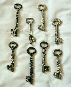 #دکوری و #خلاقیت با #کلیدهای_قدیمی 