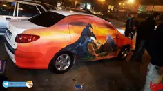 #نقاشی متفاوت روی خودرو در ایران!