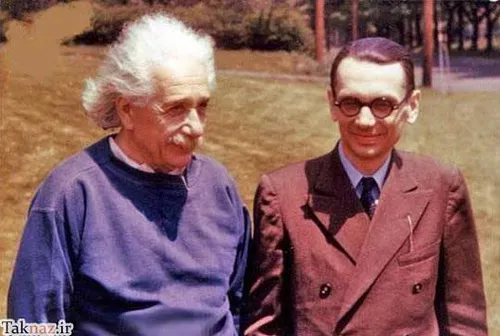 دکتر حسابی در کنار آلبرت انیشتن