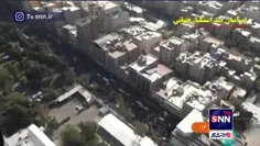🎥 تصاویر هوایی(بالگرد) از حضور کم‌سابقه و پرشور مردم تهران در راهپیمایی یوم الله ۱۳ آبان