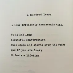 A Hundred Years