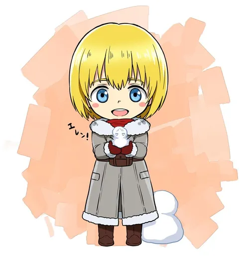 chibi😶 armin arlert😄 💙 kawaii😋