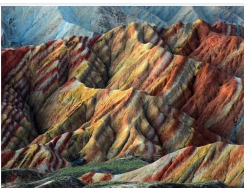 کوه رنگارنگ در گانسو یکی از استان های کشور چین