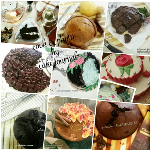 آموزش انواع کیک و تزئینات کیک در کانال تلگرام کیک ژورنال،