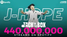 ⊱ آلبوم Jack In The Box به 440 میلیون استریم در اسپاتیفای