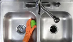 براق کردن سینک ظرفشویی