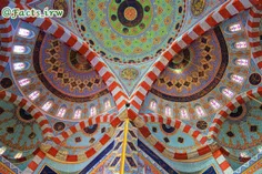 تصویری جالب از سقف مسجد جلیل خیاط که چشمان جغد را یادآور 