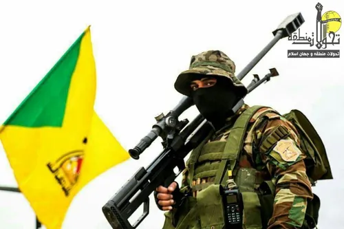 تک تیرانداز کتائب حزب الله با سلاح صیاد ساخت ایران....