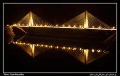 پل کابلی شهدای  لالی خوزستان بزرگترین پل کابلی خاورمیانه