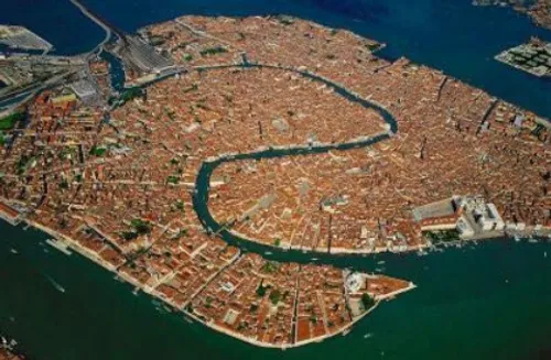 عکس هوایی از ونیز