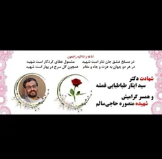 🏴شهادت دانشمند هسته ای و همسرش 