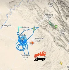 پرواز های فشرده شناسایی در اربیل عراق.