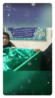 وداع مادر دل سوخته با پیکر عزیز دلش شهید علیرضا شهرکی😭😭