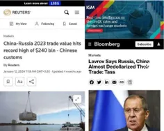 ❌️سرگئی لاوروف، وزیر امور خارجه روسیه: چین و روسیه تقریبا