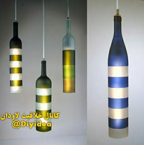 🔴 ایده خلاقانه ساخت لوستر با بطری شیشه ای