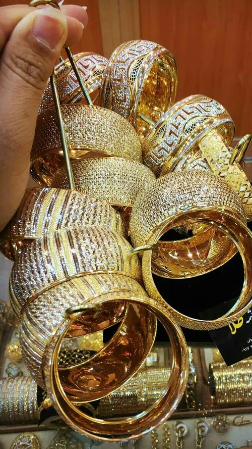 ست زیبای انگشتر و دستبند نقره زیورآلات جواهرات مد طلا Jew