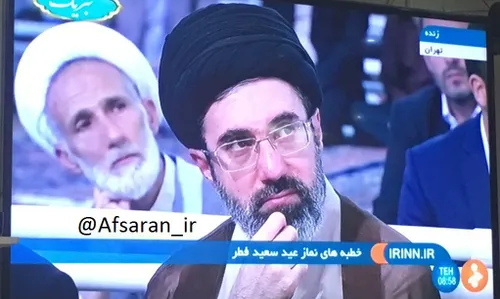 امروز / آقا مجتبی خامنه ای فرزند رهبرانقلاب در قاب تلویزی