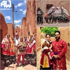 تصاویری از پوشش#سنتی و بسیار زیبای مردم در روستای تاریخی 