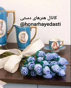 آموزش ساخت گل در کانال هنرهای دستی تلگرام  ... #هنری 