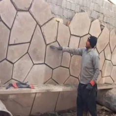 اجرای سنگ لاشه نصب سنگ ورقه مالون فرزی پلا سنگ دیوار کف ح
