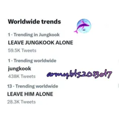 بعد از اپدیت ویورس جونگ‌کوک عبارات JUNGKOOK و LEAVE JUNGK