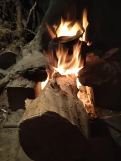 یه روز سرددد با چایی آتیشی تو حیاط😉😁😆😍❄️