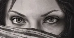 نقاشی سیاه قلم چشم  #چشمهایش  #نقاشی #سیاه_قلم