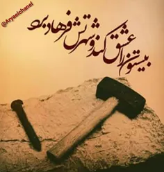 ناله ها کردم در این کوه که فرهاد نکرد .