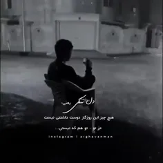 دل تنگـــــی یعنــی :