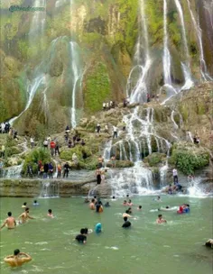 آبشار #بیشه در استان لرستان ٤٥ کیلومتری خرم آباد #دورود