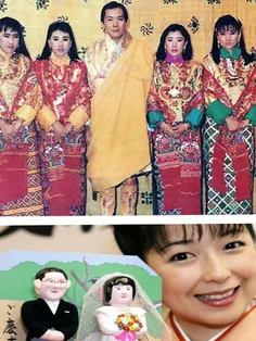 پادشاه با 4 ملکه جیگمی وانگچوک که در28 سالگی پادشاه بوتان