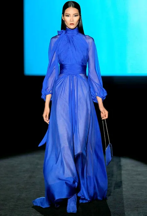 ژورنال مدل های لباس مجلسی به رنگ آبی 💙