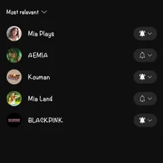 من جز بلک پینک و میا و کومان کسی و فالو نمیکنم 